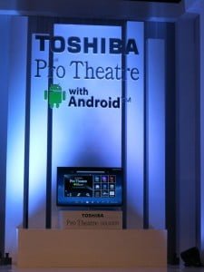 Toshiba Pro Theater dengan OS Android ukuran 50 inci