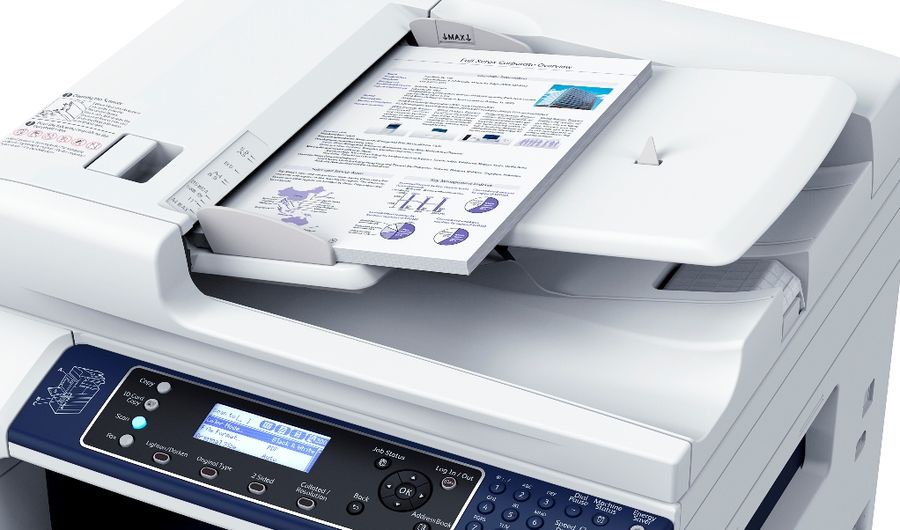 Tombol yang intuitif dan feeder otomatis di Fuji Xerox DocuCentre 2420 (Dok. Astragraphia)