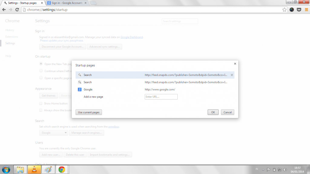 Tab Snap.do itu bersembunyi disini di Chrome