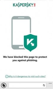 kaspersky windows phone