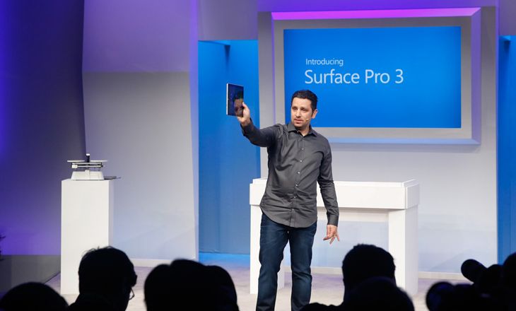 Panos Panay, Microsoft Surface Chief, saat mengenalkan Surface Pro 3 di New York City (20/5) (Foto: Istimewa)