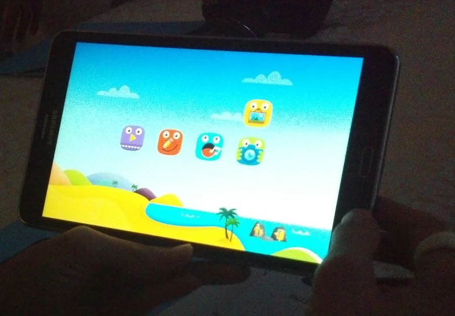 Tampilan Kids Zone pada Samsung Galaxy Tab 4