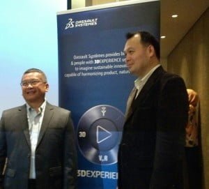 ki-ka: Ba Thong Phan dan Benjamin Tan dari SolidWorks AP Dassault Systemes usai memaparkan fitur baru SolidWorks 2016 di Jakarta (29/9/2015)
