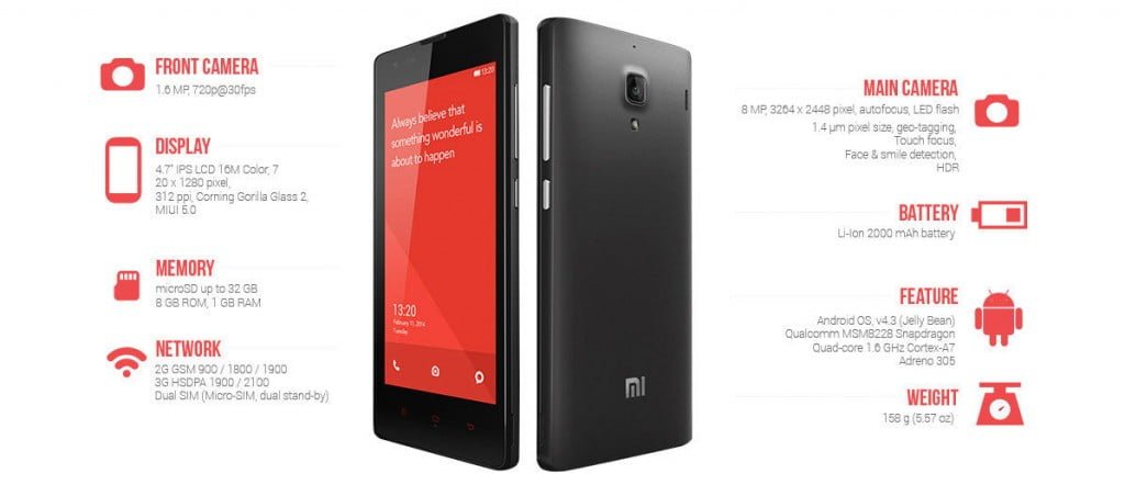 Xiaomi Redmi 1S memulai penjualan perdana bersama Lazada