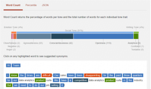 ibm watson Tone-Analyzer