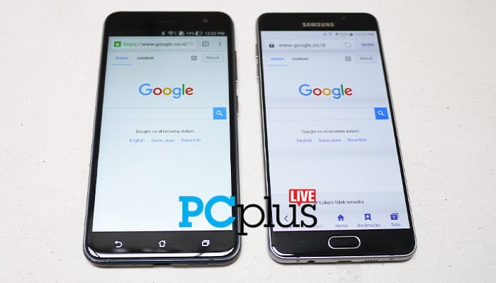 Bezel pada layar Zenfone 3 ZE552KL terlihat lebih besar.