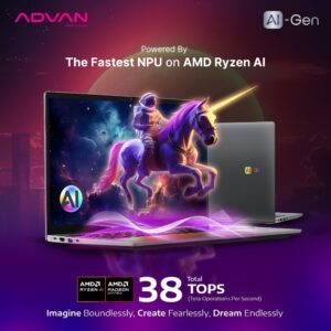 Advan AI Gen, AMD Ryzen 7 8845HS | Laptop AI 14 Inci Paling Murah