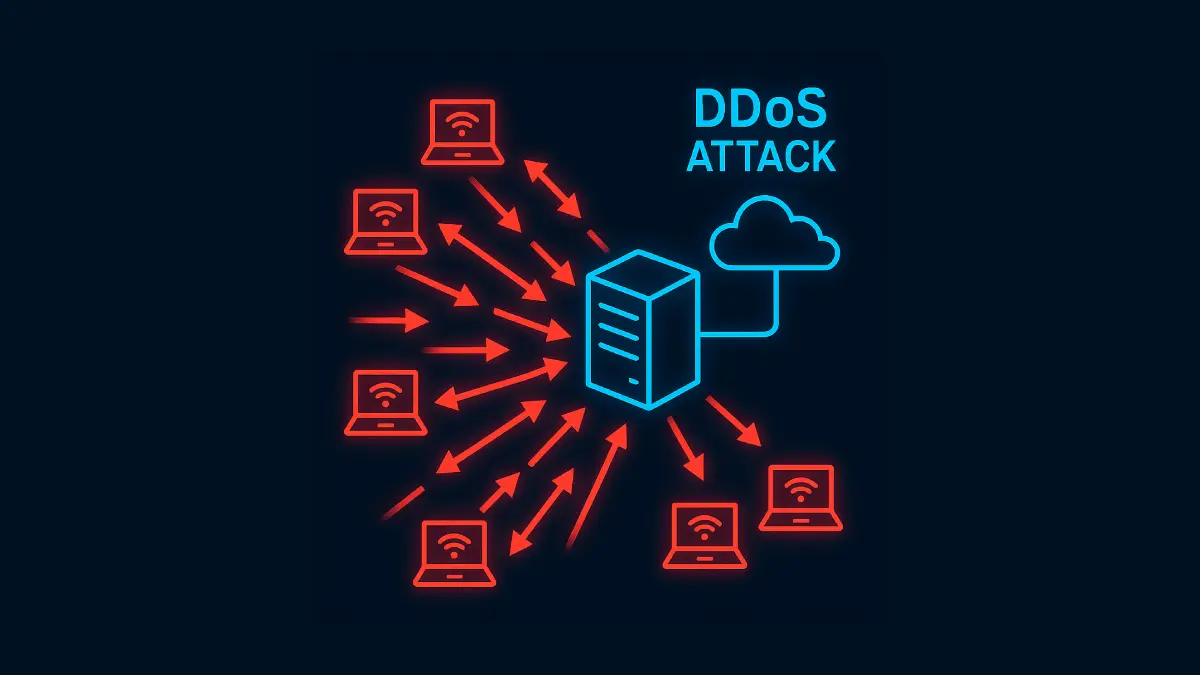 Ilustrasi Serangan DDoS