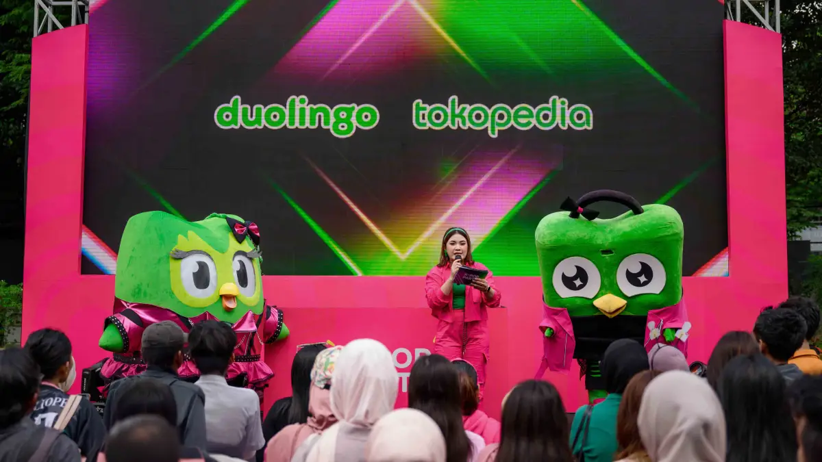 Kolaborasi Duolingo Tokopedia