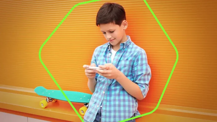 Ilustrasi Anak dan Gadget